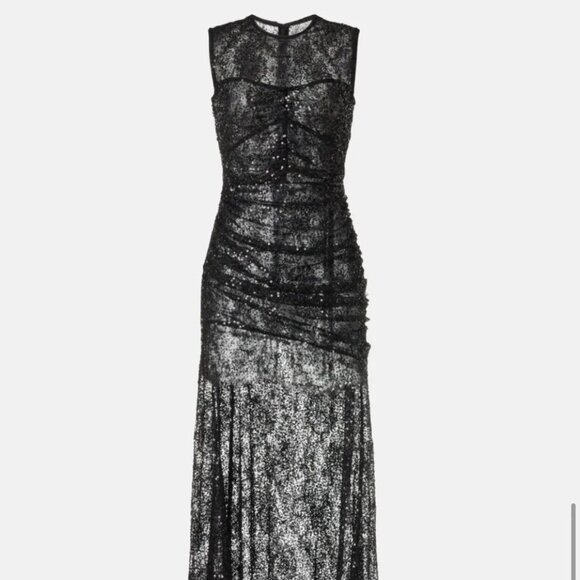 AKNVAS Lina Dress Women's Size 6 Black- Rent The Runway Dress - Picture 1 of 7